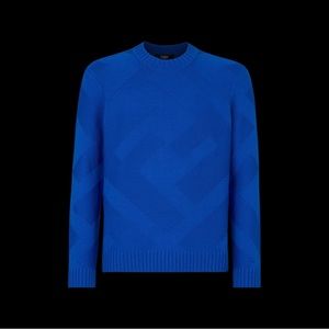 Men’s Fendi wool crewneck Logo sweater sz 50